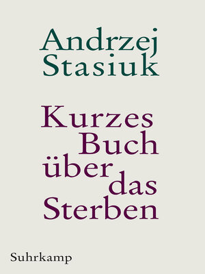 cover image of Kurzes Buch über das Sterben
